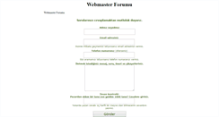 Desktop Screenshot of forum.webmaster.gen.tr
